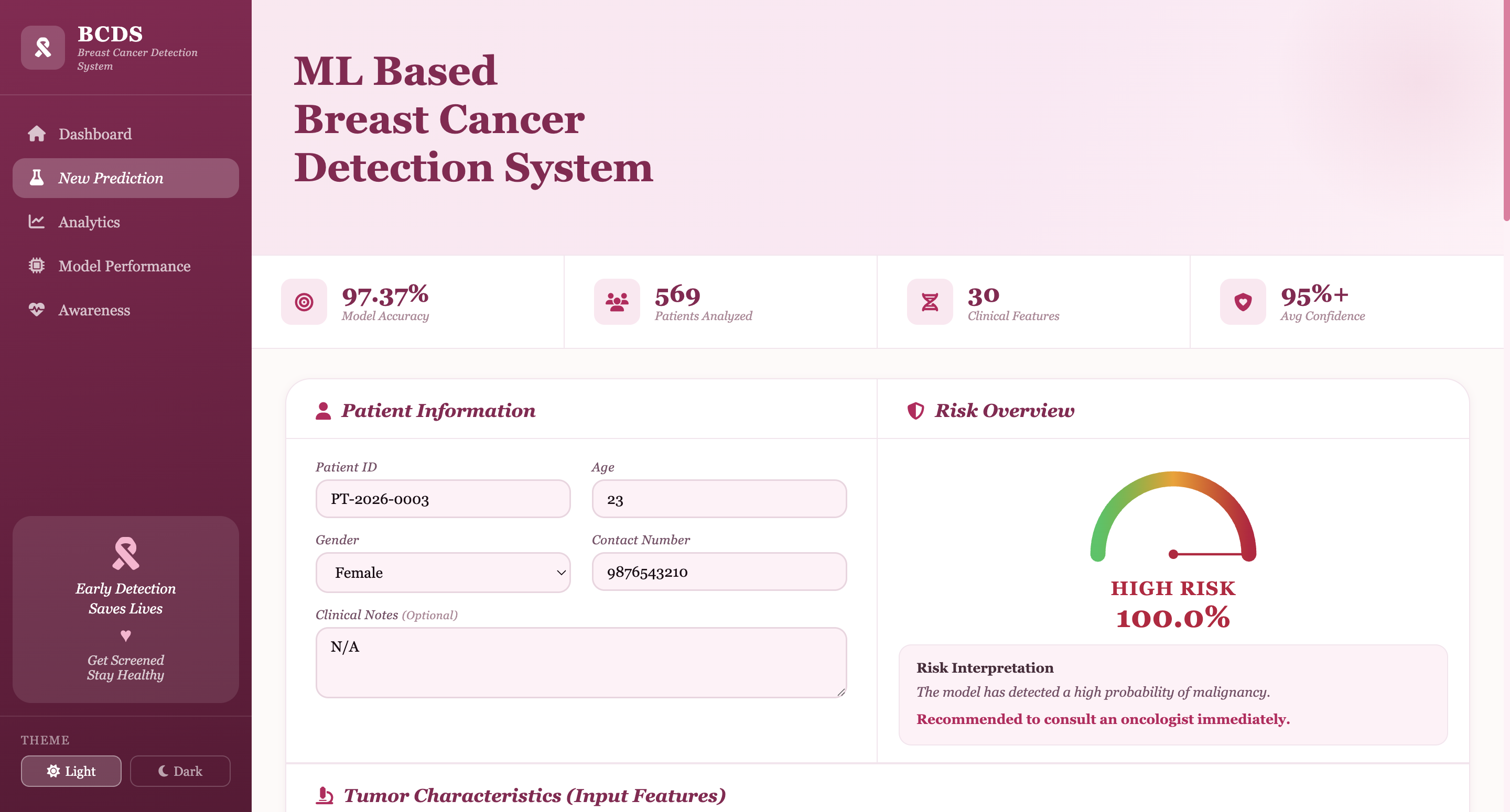 Full-stack web application preview